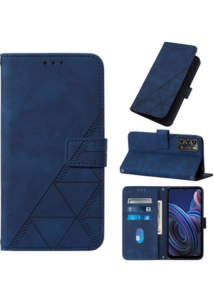 Zte Blade A72 Kılıf Tam Kaplar Deri Dokulu Kapaklı Cüzdan Standlı Kartvizitli Kopçalı Kapak Kartlıklı Uzun Askılı (Yurt Dışından) modelleri