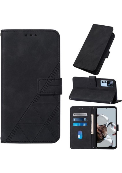 Xiaomi 12T/12T Pro 5g Kılıf Tam Kaplar Deri Dokulu Kapaklı Cüzdan Standlı Kartvizitli Kopçalı Kapak Kartlıklı Uzun Askılı (Yurt Dışından) modelleri