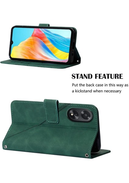 Oppo A38 4g Kılıf Tam Kaplar Deri Dokulu Kapaklı Cüzdan Standlı Kartvizitli Kopçalı Kapak Kartlıklı Uzun Askılı (Yurt Dışından) indirimleri