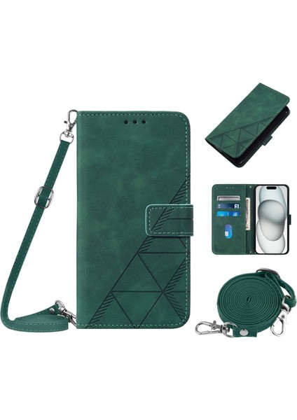 Tecno Camon 30 5g Kılıf Tam Kaplar Deri Dokulu Kapaklı Cüzdan Standlı Kartvizitli Kopçalı Kapak Kartlıklı Uzun Askılı (Yurt Dışından)