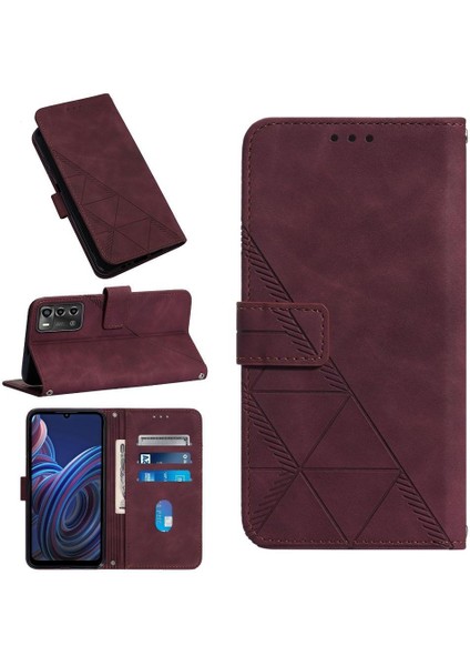 Zte Blade A72 Kılıf Tam Kaplar Deri Dokulu Kapaklı Cüzdan Standlı Kartvizitli Kopçalı Kapak Kartlıklı Uzun Askılı (Yurt Dışından) modelleri