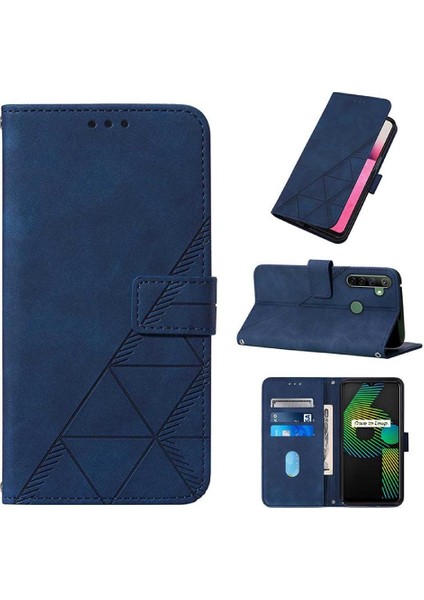 Realme 5 Kılıf Tam Kaplar Deri Dokulu Kapaklı Cüzdan Standlı Kartvizitli Kopçalı Kapak Kartlıklı Uzun Askılı (Yurt Dışından) fırsatları