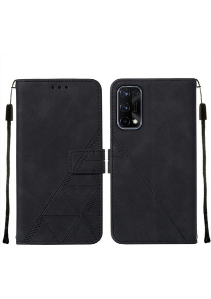 Realme 7 Pro Kılıf Tam Kaplar Deri Dokulu Kapaklı Cüzdan Standlı Kartvizitli Kopçalı Kapak Kartlıklı Uzun Askılı (Yurt Dışından) fırsatları