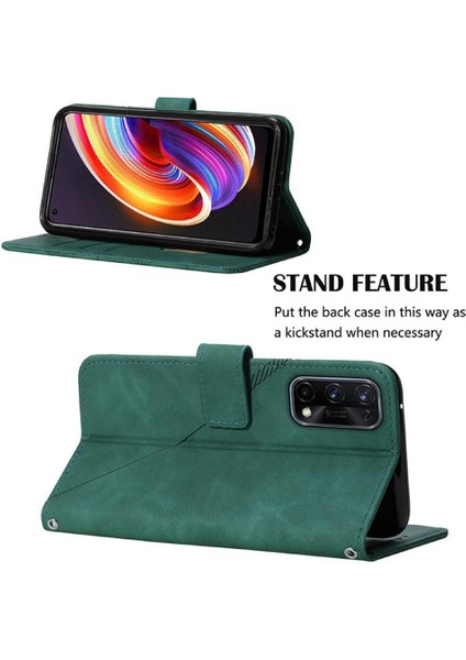 Realme 7 Pro Kılıf Tam Kaplar Deri Dokulu Kapaklı Cüzdan Standlı Kartvizitli Kopçalı Kapak Kartlıklı Uzun Askılı (Yurt Dışından) fırsatları