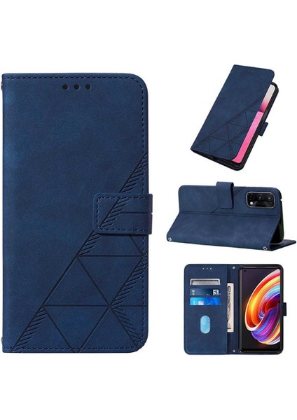 Realme 7 5g Kılıf Tam Kaplar Deri Dokulu Kapaklı Cüzdan Standlı Kartvizitli Kopçalı Kapak Kartlıklı Uzun Askılı (Yurt Dışından) modelleri