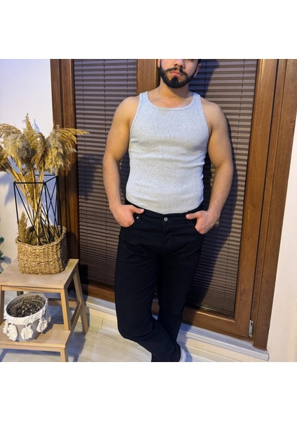 Erkek Kaşkorse Kumaş Fitilli Atlet