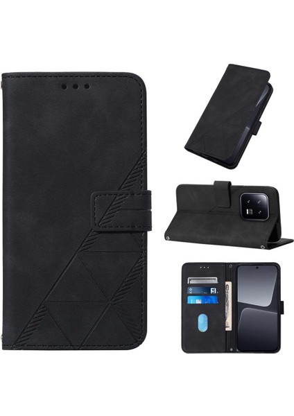 Xiaomi 13 5g Kılıf Tam Kaplar Deri Dokulu Kapaklı Cüzdan Standlı Kartvizitli Kopçalı Kapak Kartlıklı Uzun Askılı (Yurt Dışından) modelleri