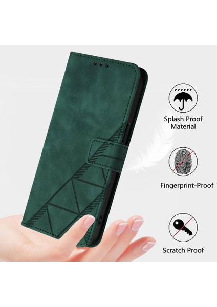 Oneplus 12 5g Kılıf Tam Kaplar Deri Dokulu Kapaklı Cüzdan Standlı Kartvizitli Kopçalı Kapak Kartlıklı Uzun Askılı (Yurt Dışından)
