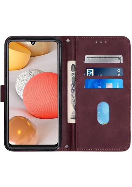 Samsung Galaxy A42 5g Kılıf Tam Kaplar Deri Dokulu Kapaklı Cüzdan Standlı Kartvizitli Kopçalı Kapak Kartlıklı Uzun Askılı (Yurt Dışından) fırsatları