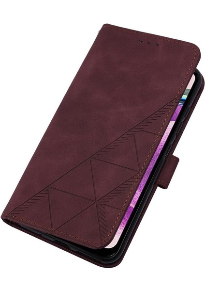 Xiaomi Redmi Note 12S 4g Kılıf Tam Kaplar Deri Dokulu Kapaklı Cüzdan Standlı Kartvizitli Kopçalı Kapak Kartlıklı Uzun Askılı (Yurt Dışından)