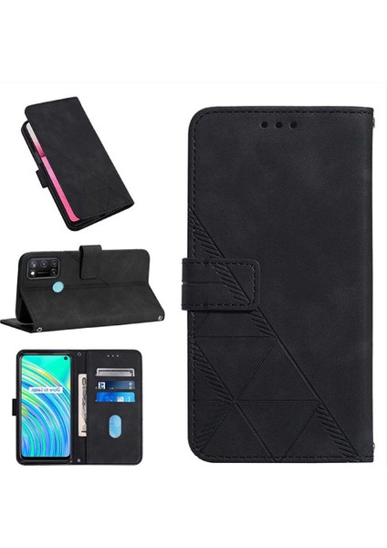 Realme 6 Pro Kılıf Tam Kaplar Deri Dokulu Kapaklı Cüzdan Standlı Kartvizitli Kopçalı Kapak Kartlıklı Uzun Askılı (Yurt Dışından) modelleri