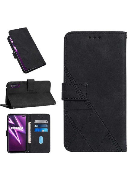 Realme 6 Pro Kılıf Tam Kaplar Deri Dokulu Kapaklı Cüzdan Standlı Kartvizitli Kopçalı Kapak Kartlıklı Uzun Askılı (Yurt Dışından) modelleri