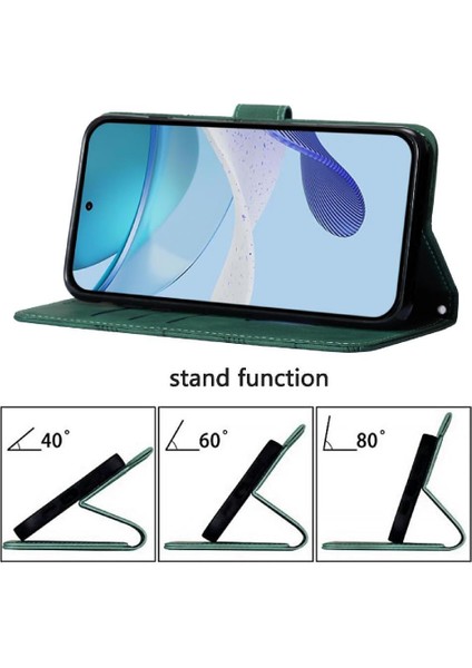 Xiaomi Poco M6 4g Kılıf Tam Kaplar Deri Dokulu Kapaklı Cüzdan Standlı Kartvizitli Kopçalı Kapak Kartlıklı Uzun Askılı (Yurt Dışından)