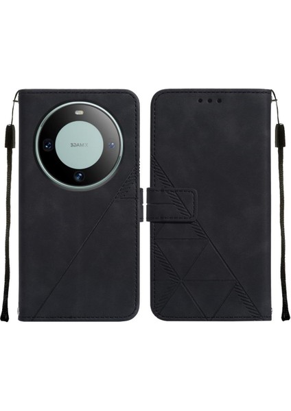 Huawei Mate 60 Kılıf Tam Kaplar Deri Dokulu Kapaklı Cüzdan Standlı Kartvizitli Kopçalı Kapak Kartlıklı Uzun Askılı (Yurt Dışından) fırsatları