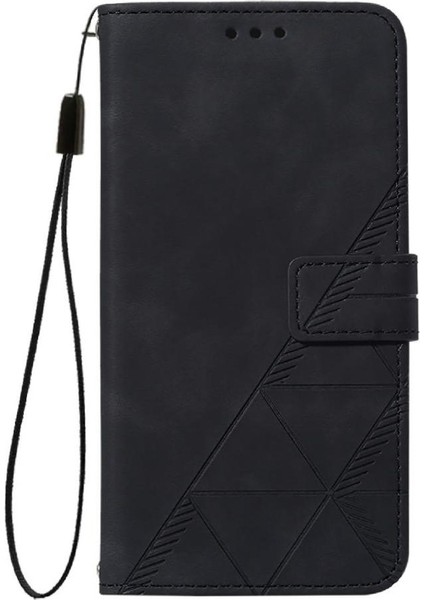 Huawei P Smart 2019 Kılıf Tam Kaplar Deri Dokulu Kapaklı Cüzdan Standlı Kartvizitli Kopçalı Kapak Kartlıklı Uzun Askılı (Yurt Dışından)