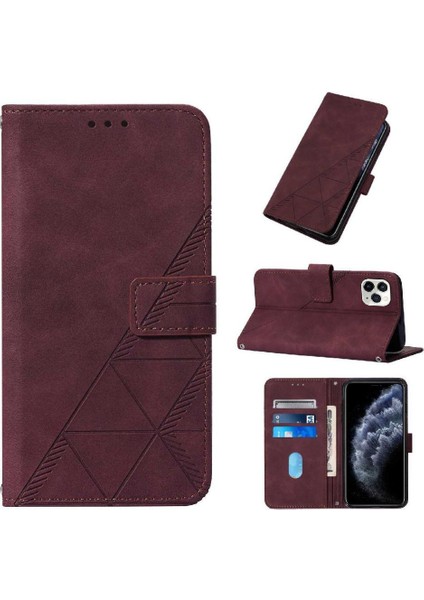 iPhone 12 Pro Max Kılıf Tam Kaplar Deri Dokulu Kapaklı Cüzdan Standlı Kartvizitli Kopçalı Kapak Kartlıklı Uzun Askılı (Yurt Dışından) modelleri