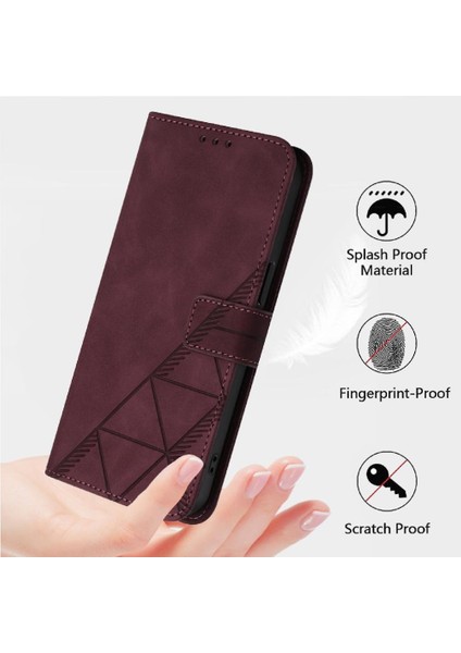 Xiaomi 10T/10T Pro 5g Kılıf Tam Kaplar Deri Dokulu Kapaklı Cüzdan Standlı Kartvizitli Kopçalı Kapak Kartlıklı Uzun Askılı (Yurt Dışından)