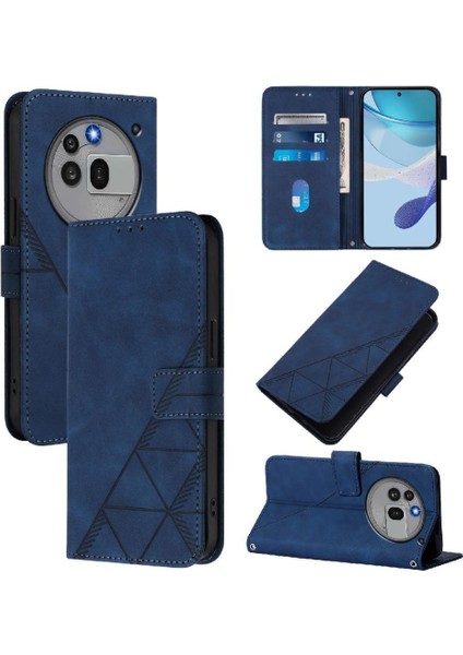 Nothing Phone 3A Pro Kılıf Tam Kaplar Deri Dokulu Kapaklı Cüzdan Standlı Kartvizitli Kopçalı Kapak Kartlıklı Uzun Askılı (Yurt Dışından)