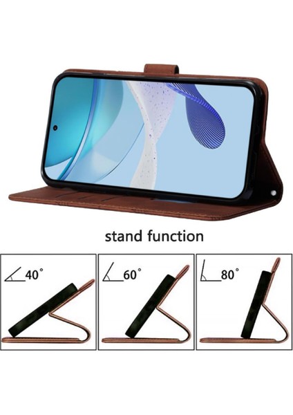 Nothing Phone 3A Pro Kılıf Tam Kaplar Deri Dokulu Kapaklı Cüzdan Standlı Kartvizitli Kopçalı Kapak Kartlıklı Uzun Askılı (Yurt Dışından)