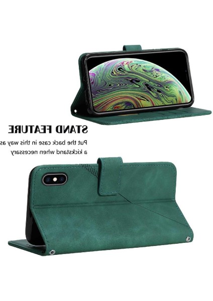 iPhone Xs Max Kılıf Tam Kaplar Deri Dokulu Kapaklı Cüzdan Standlı Kartvizitli Kopçalı Kapak Kartlıklı Uzun Askılı (Yurt Dışından) indirimleri