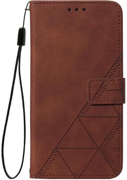 Motorola Edge 50 5g Kılıf Tam Kaplar Deri Dokulu Kapaklı Cüzdan Standlı Kartvizitli Kopçalı Kapak Kartlıklı Uzun Askılı (Yurt Dışından)