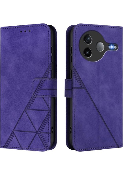 Xiaomi Poco F7 Pro 5g Kılıf Tam Kaplar Deri Dokulu Kapaklı Cüzdan Standlı Kartvizitli Kopçalı Kapak Kartlıklı Uzun Askılı (Yurt Dışından)