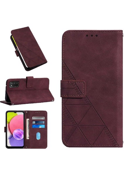 Samsung Galaxy A03S Kılıf Tam Kaplar Deri Dokulu Kapaklı Cüzdan Standlı Kartvizitli Kopçalı Kapak Kartlıklı Uzun Askılı (Yurt Dışından) modelleri