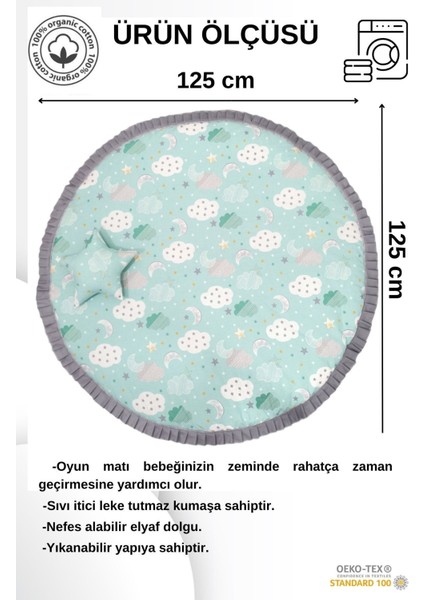 Elite Bebek/çocuk Oyun Halısı, Yenidoğan Emekleme Pedi, Aktivite Matı, Çok Amaçlı Minder, Büyük Boy 1 Adet modelleri
