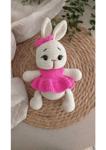 Elite Amigurumi Elbiseli Tombul Tavşan 1 Adet