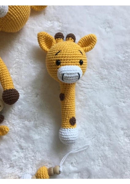 Elite Amigurumi Zürafa Set Organik Oyuncak 1 Adet modelleri