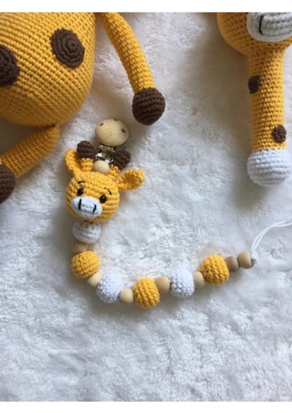 Elite Amigurumi Zürafa Set Organik Oyuncak 1 Adet fırsatları