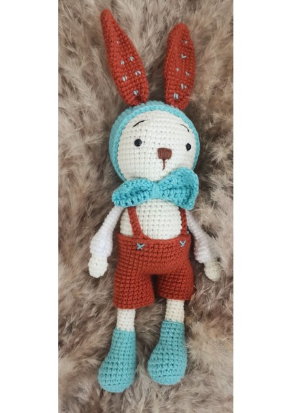 Elite Amigurumi Oyuncak Tavşan Tulumlu Dado 1 Adet