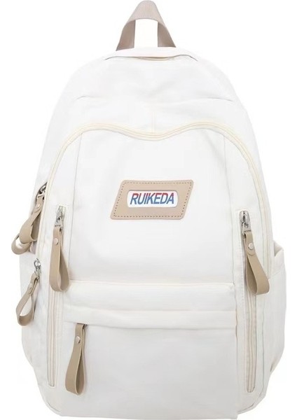 2023 Yeni Öğrenci Okul Çantası Erkek ve Kadın Aynı Tarz Birleştirme Rahat Sırt Çantası Büyük Kapasiteli Kampüs Sırt Çantası (Yurt Dışından)