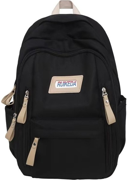 2023 Yeni Öğrenci Okul Çantası Erkek ve Kadın Aynı Tarz Birleştirme Rahat Sırt Çantası Büyük Kapasiteli Kampüs Sırt Çantası (Yurt Dışından) indirimleri