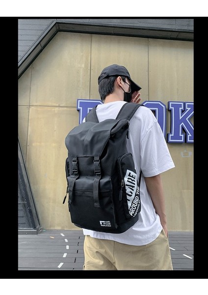 Sırt Çantası Erkek 2023 Trend Yeni Japon Ortaokul Öğrencileri Okul Çantaları Kore Takım Seyahat Sırt Çantası Açık Hava Eğlence (Yurt Dışından) fırsatları