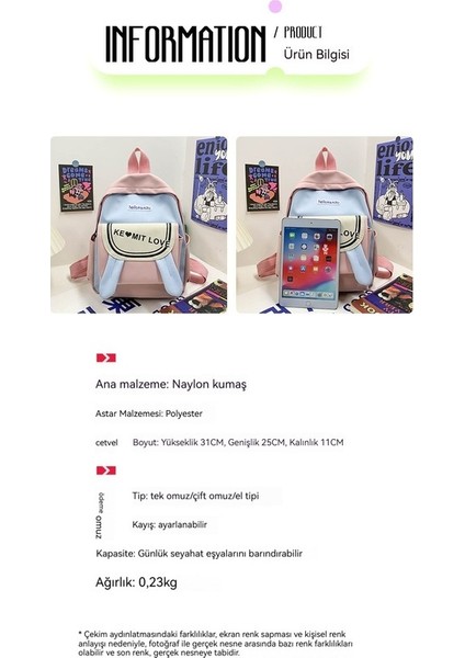 Kızların Sırt Çantası, Küçük Taze Seyahat Çantası, Kızın Okul Çantası (Yurt Dışından) fiyatları