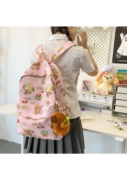 Öğrenci Sırt Çantası Karikatür Doodle Kampüs Sırt Çantası (Yurt Dışından) fırsatları