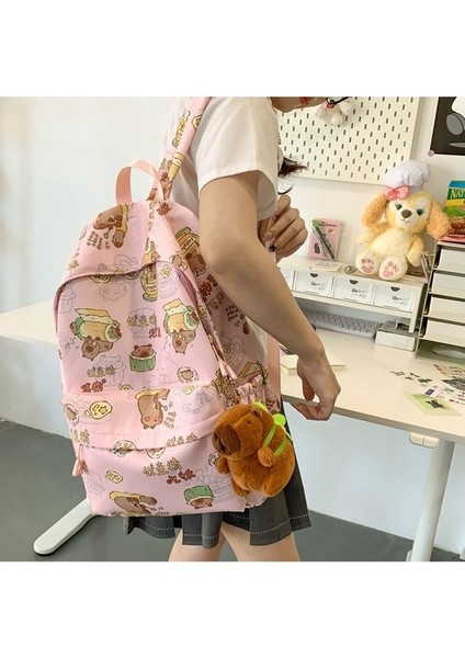 Öğrenci Sırt Çantası Karikatür Doodle Kampüs Sırt Çantası (Yurt Dışından) indirimleri