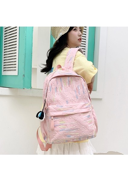 Öğrenci Okul Çantası Japon Düz Renk Tarzı Kız Sırt Çantası Sırt Çantası (Yurt Dışından) fırsatları