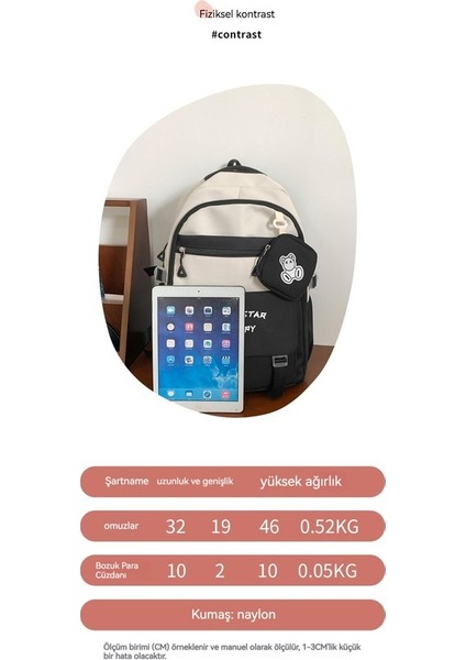 Öğrenci Okul Çantası Kız Sırt Çantası Kampüs Sırt Çantası (Yurt Dışından) fiyatları