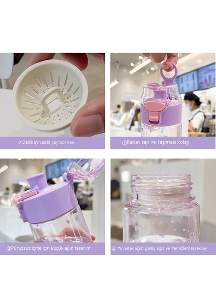 Sanrio Su Bardağı Kızlar Yüksek Değerli Öğrenci Plastik Bardak Tritan Yüksek Sıcaklığa Dayanıklı Yaz Sevimli Çocuk Su Bardağı (Yurt Dışından) fırsatları