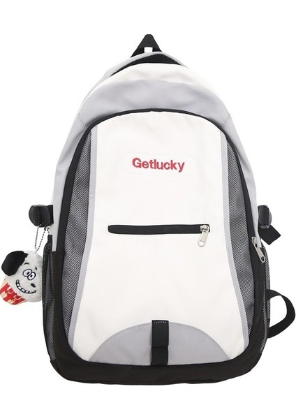 Yeni Okul Çantası Kız Öğrenci Amerikan Moda Niş Büyük Kapasiteli Dayanıklı Sırt Çantası (Yurt Dışından)