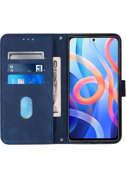 Xiaomi Poco M4 Pro 5g Kılıf Tam Kaplar Deri Dokulu Kapaklı Cüzdan Standlı Kartvizitli Kopçalı Kapak Kartlıklı Uzun Askılı (Yurt Dışından) indirimleri