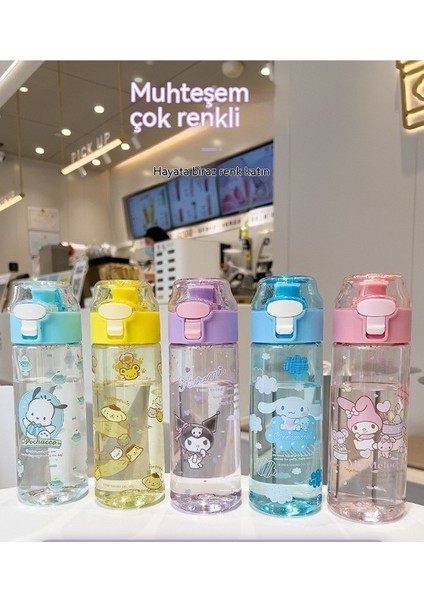 Sanrio Su Bardağı Kızlar Yüksek Değerli Öğrenci Plastik Bardak Tritan Yüksek Sıcaklığa Dayanıklı Yaz Sevimli Çocuk Su Bardağı (Yurt Dışından) indirimleri