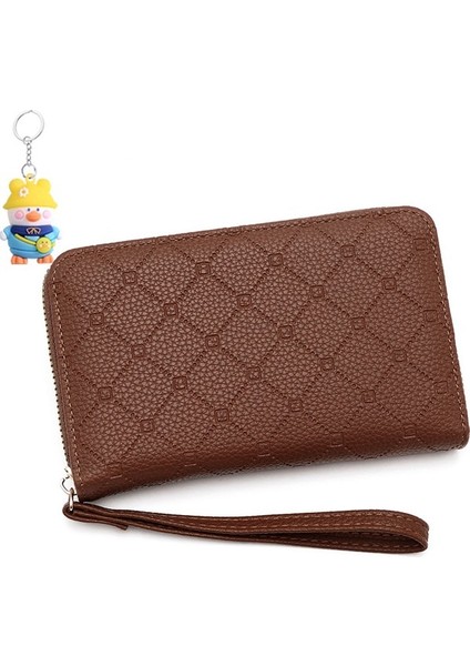 Bayanlar Para Cüzdanı Basit Büyük Kapasiteli Kart Tutucu Fermuarlı El Çantası Cep Telefonu Çantası Orta Uzunluk Cüzdan (Yurt Dışından) fiyatları