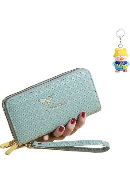 Bayan Cüzdan Uzun Moda Çift Fermuarlı Büyük Kapasiteli Clutch Kart Tutucu (Yurt Dışından) fiyatları