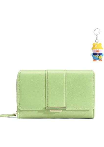Bayan Cüzdan Basit Büyük Kapasiteli Çoklu Kart Yuvası Kart Tutucu Fermuarlı Para Cüzdanı (Yurt Dışından) fiyatları