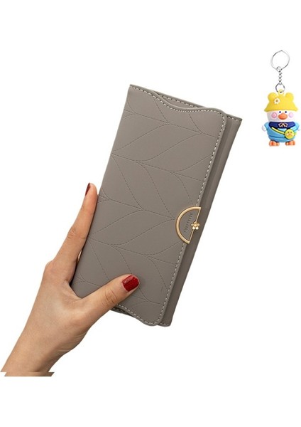 Uzun Cüzdan Bayan Üç Katlı Para Cüzdanı Kadın Clutch Kart Tutucu (Yurt Dışından) fiyatları