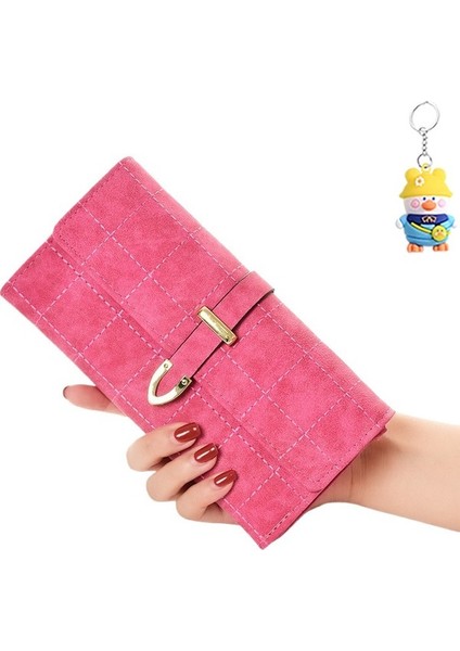 Cüzdan Kadın Uzun Cüzdan Üç Katlı Büyük Kapasiteli Clutch Kart Tutucu (Yurt Dışından)