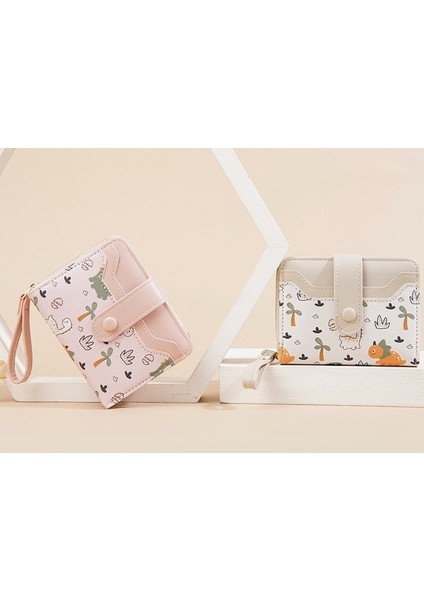 Bayan Cüzdan Karikatür Snap Cüzdanı Fermuarlı Para Cüzdanı Kart Tutucu (Yurt Dışından) indirimleri